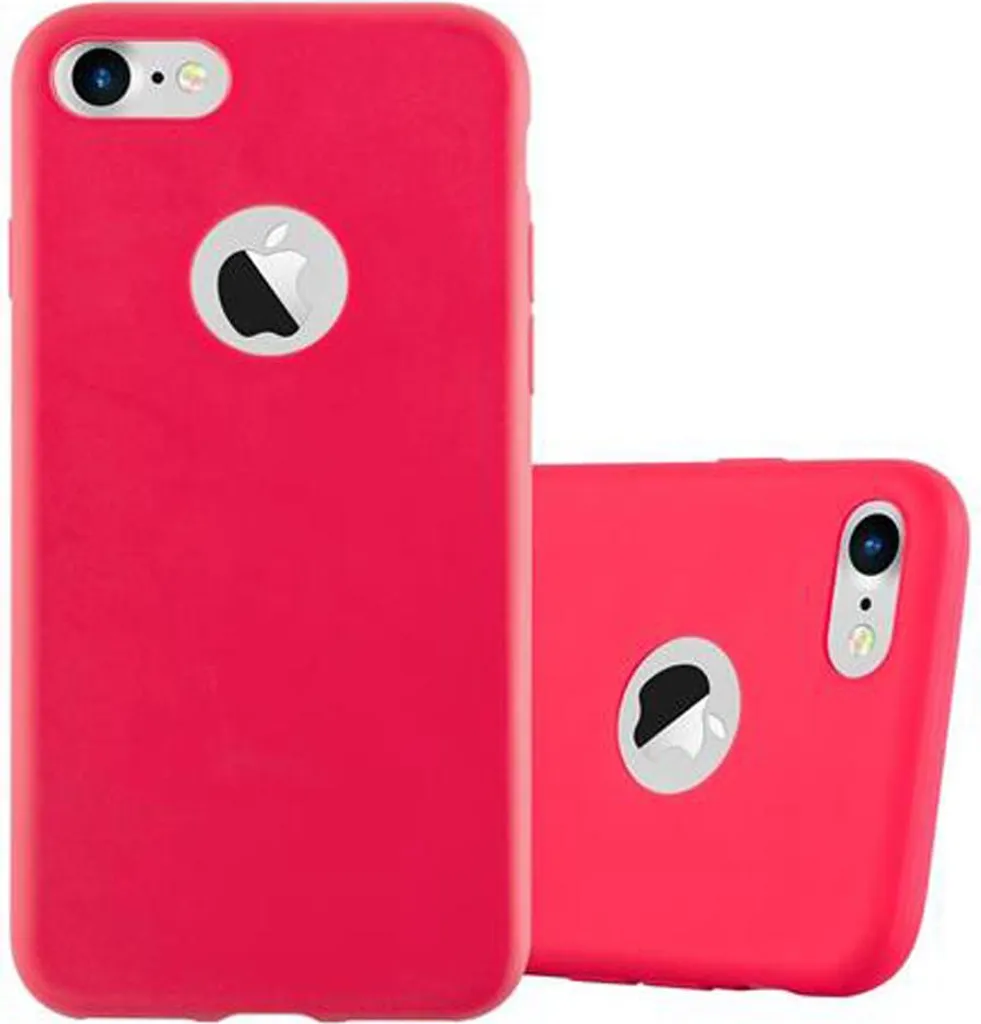 Custodia Cadorabo per Apple iPhone 7 / 7S / 8 / SE 2020 custodia protettiva in rosso custodia del telefono cellulare TPU custodia in silicone copertura