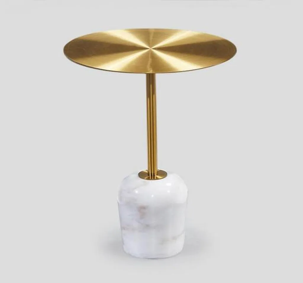 Table de salon ronde stable et durable - Table d'appoint anti-rayures