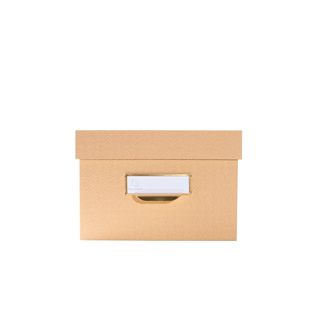 Lot de 3 Boîtes de Rangement OfficeByMe Beige - Exacompta 79602E