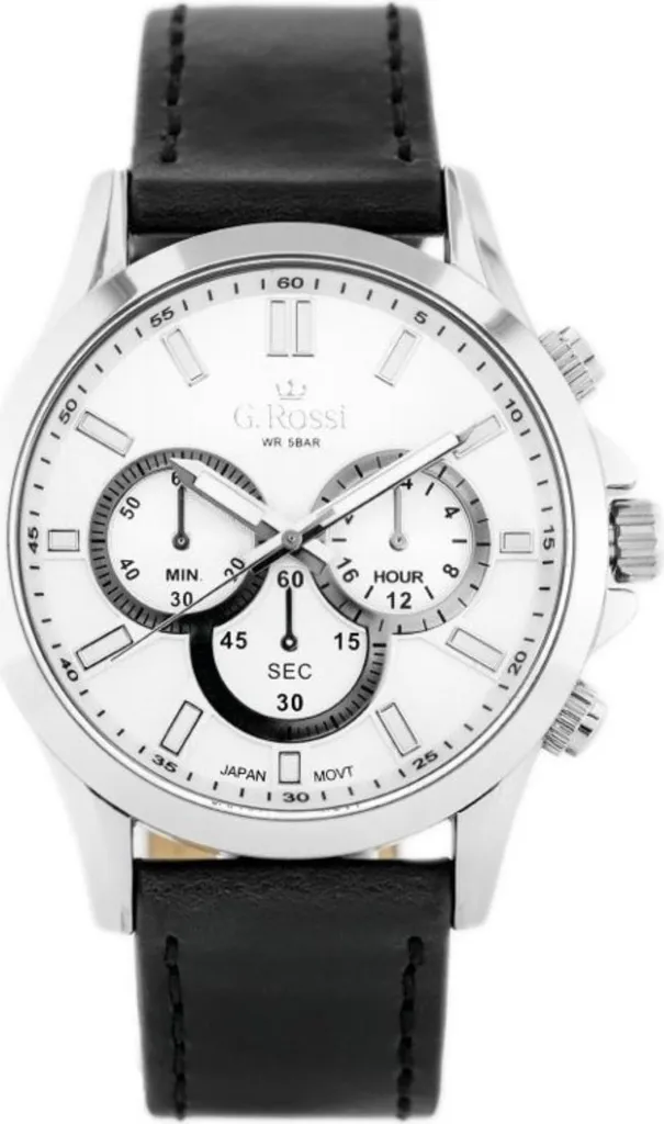 Montre G. Rossi TY1640 Homme : Bracelet Acier Argenté Design Élégant