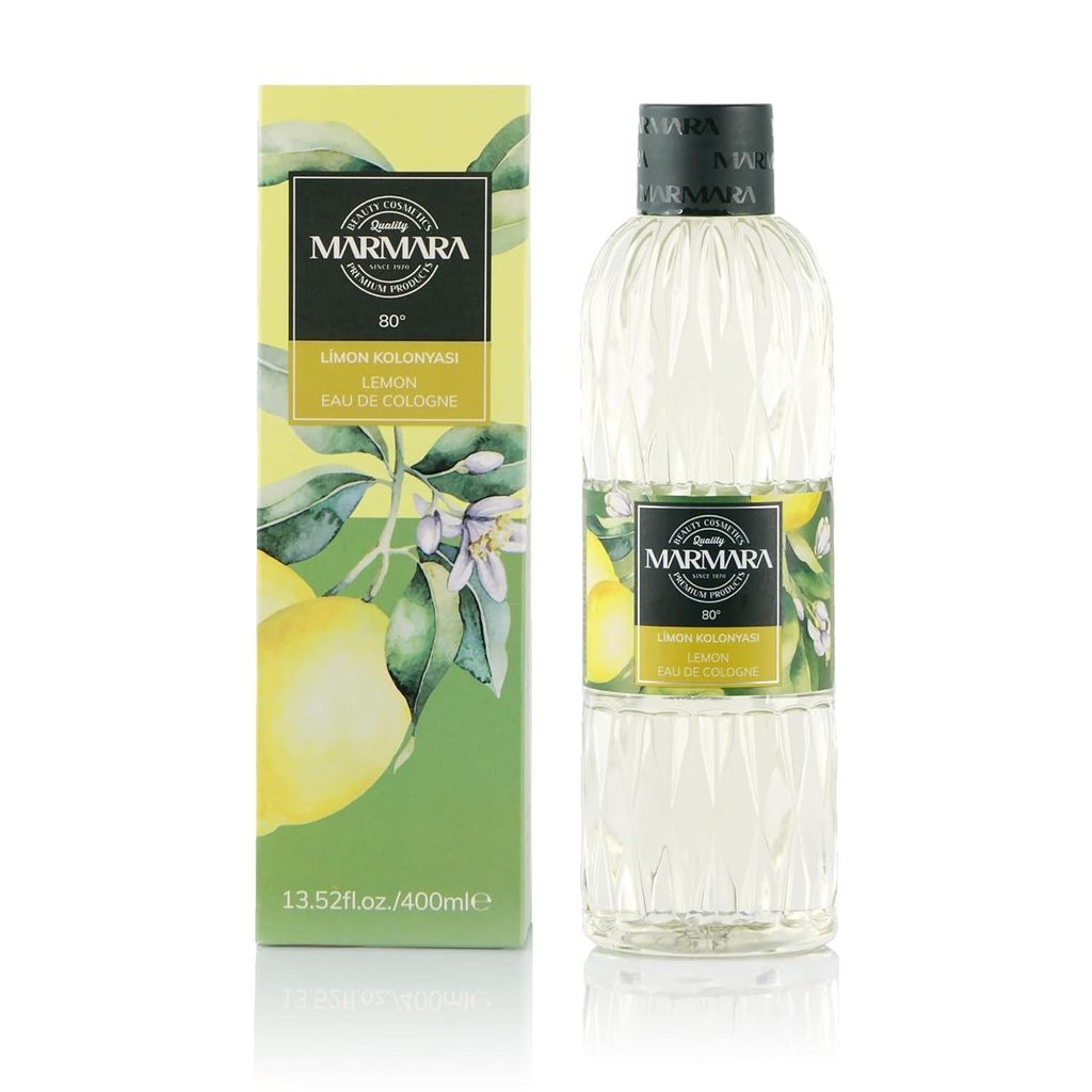 MARMARA – Limon Kolonya 80° 400 ml mit Box Zitrusfrische & Produktbild 