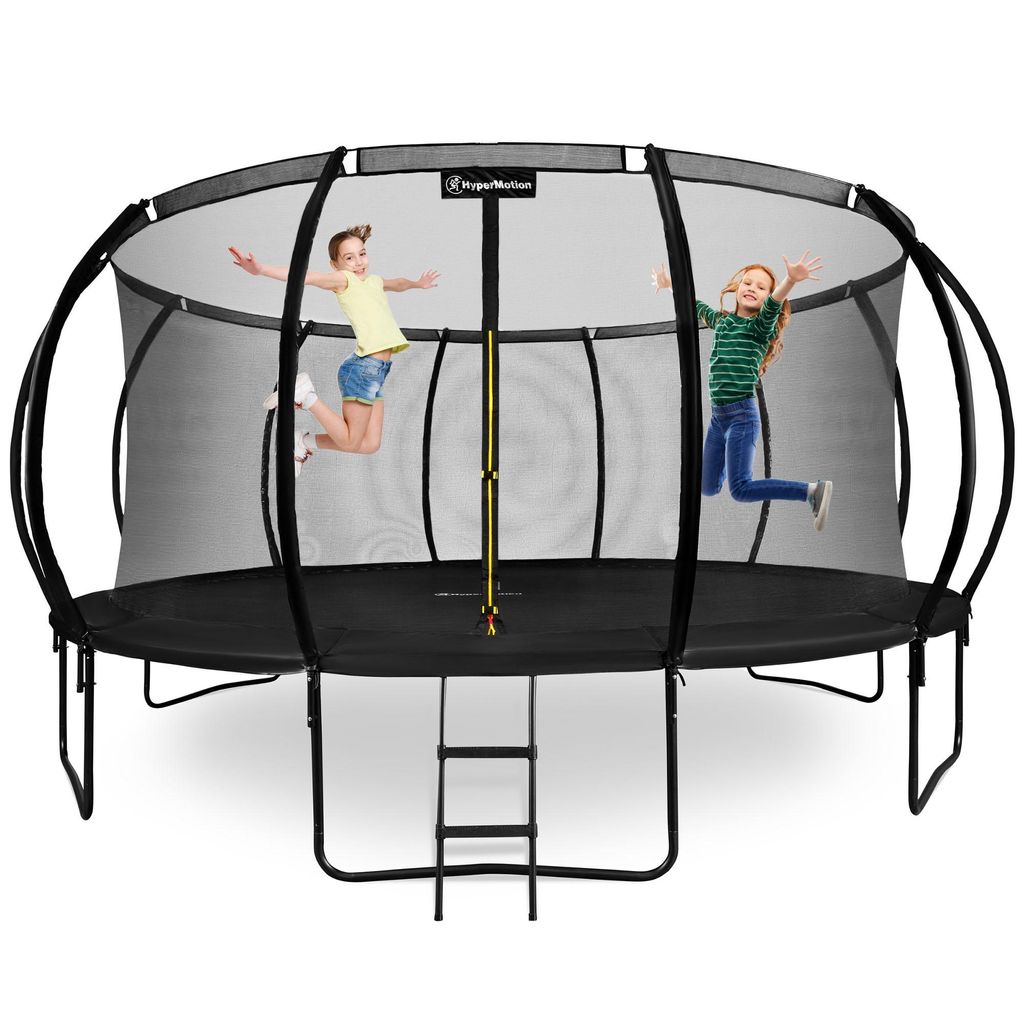 Trampolin 487 cm für Kinder – Mit Innennetz, Leiter und Produktbild 