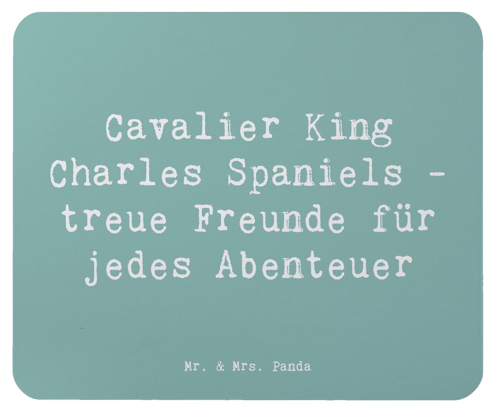 Mr. & Mrs. Panda Mousepad Spruch Cavalier King Charles Spaniel Freunde - Meeresbrise - Geschenk, Hunderassen, mausteppich, pc mauspad, laptop, Mous...