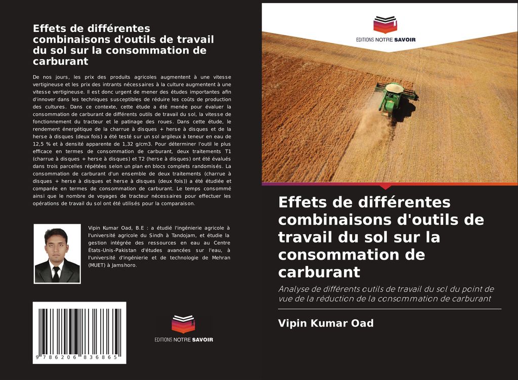 Effets de différentes combinaisons d'outils de travail du sol sur la consommation de carburant