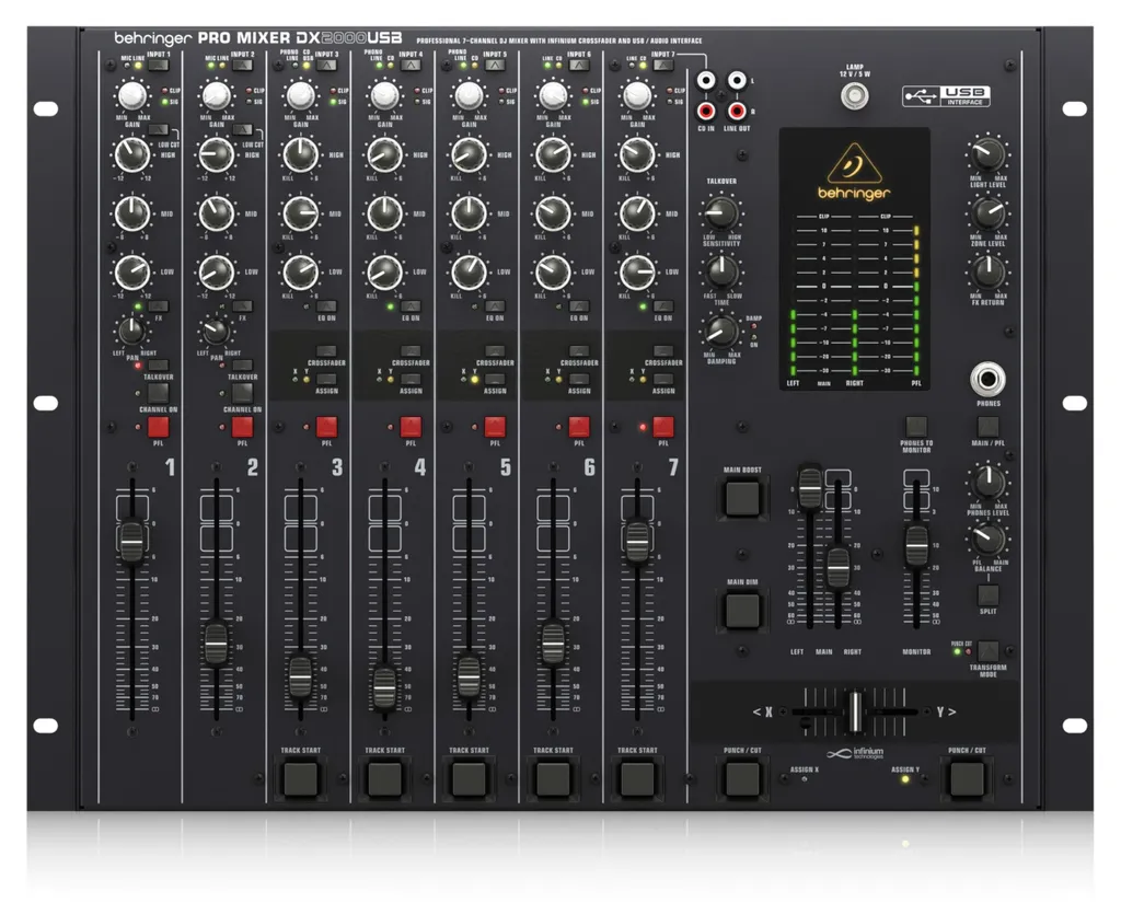 Table de mixage pour podcast et webdiffusion Behringer DX2000 - 6
