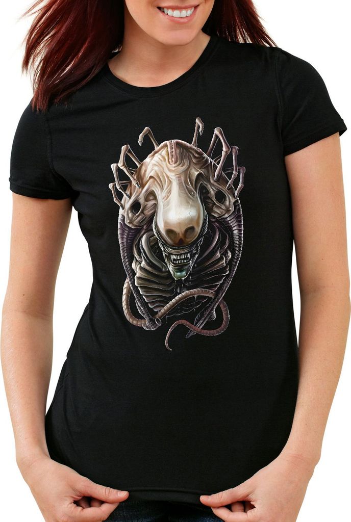 style3 Alien Creation Damen T-Shirt ripley alien xenomorph nostromo