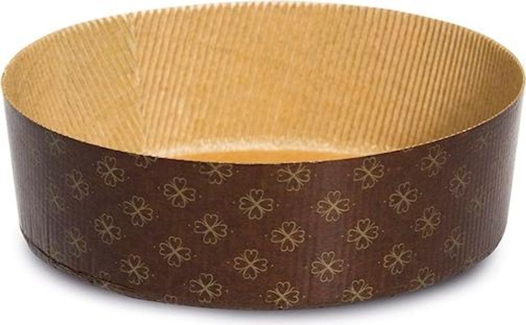 3er-Pack flache Panettone-Formen, einfach zu backen, aus Papier, 750 g, 20 x 9 cm (Höhe)