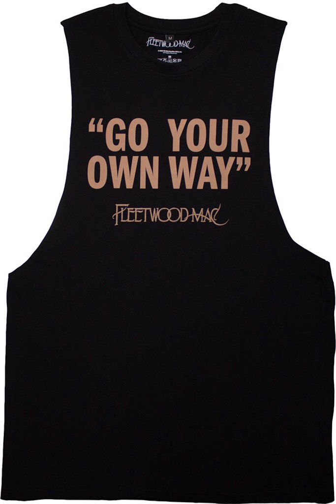 Fleetwood Mac - "Go Your Own Way" Top für Herren/Damen Uni RO13507 (L) (Schwarz)