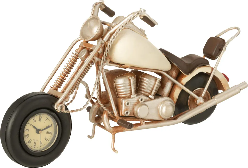 Moto Décorative Métal Blanc Cassé J-Line : Personnalisez votre Intérieur