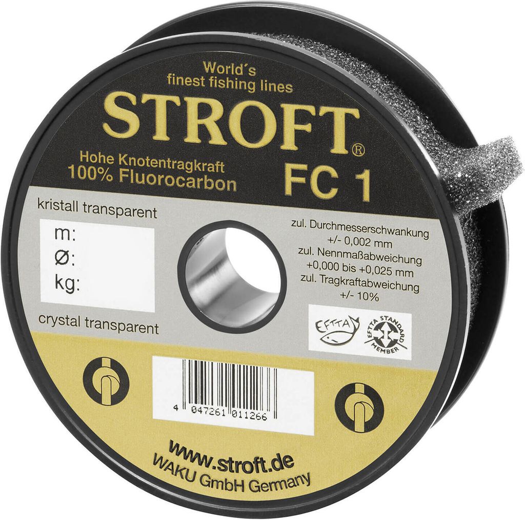 Stroft FC1 Fluorocarbon Hauptschnur 150m 0,100mm-1,2kg