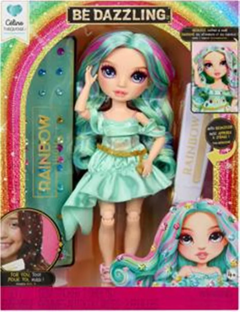 Rainbow High Celine Turquoise : Poupée articulée Teal aux détails Be Dazzling