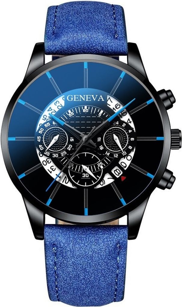 BR-23742 Herrenuhr Blau/Schwarz – Stilvoll & Elegant Produktbild 