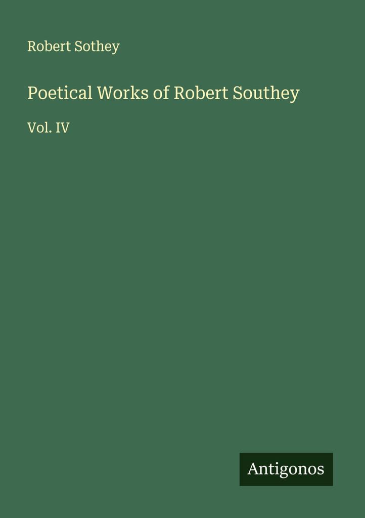 Poetische Werke von Robert Southey