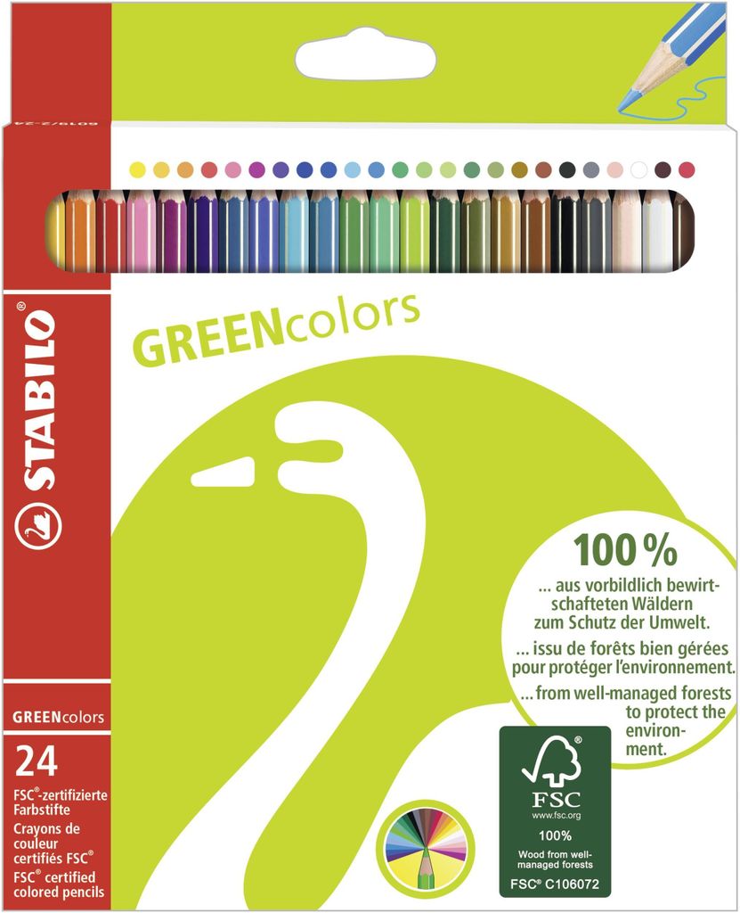 Ekologická farebná ceruzka - STABILO GREENcolors - balenie Obrázok produktu 