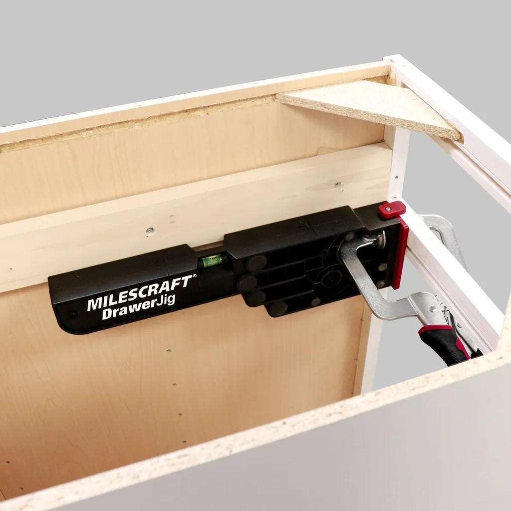Gabarit Milescraft robuste pour assemblage coulisses tiroirs précis
