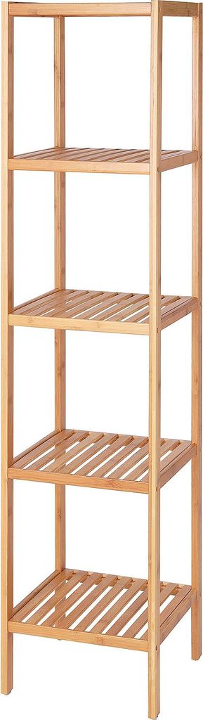 dibea Standregal Bambus, 5-stöckig, platzsparend & robust, Produktbild 