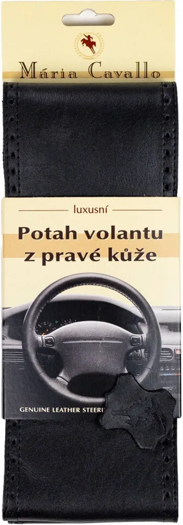 Coprivolante Auto Pelle Nera Misura B: Grip Sicuro e Antiscivolo