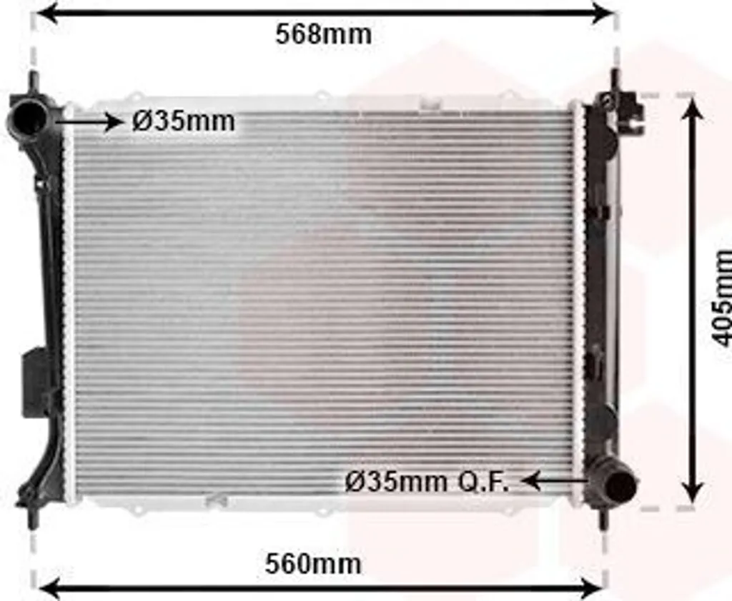 Radiateur moteur pour HYUNDAI i20 PB PBT : Remplacement Qualité OE