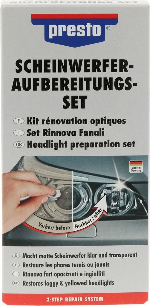 Kit Rénovation Phares Restauration Clarté Optiques - Image du produit 