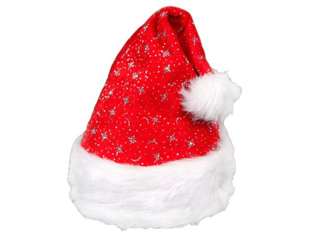 Weihnachtsmütze Nikolaus-Mütze Christmas Weihnachten mit Zöpfen Kinder rot 08 