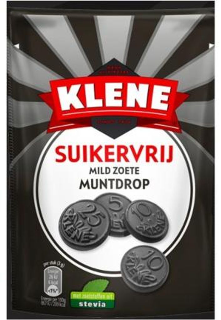 Klene Muntdrop suikervrij (100 gr) Productafbeelding 