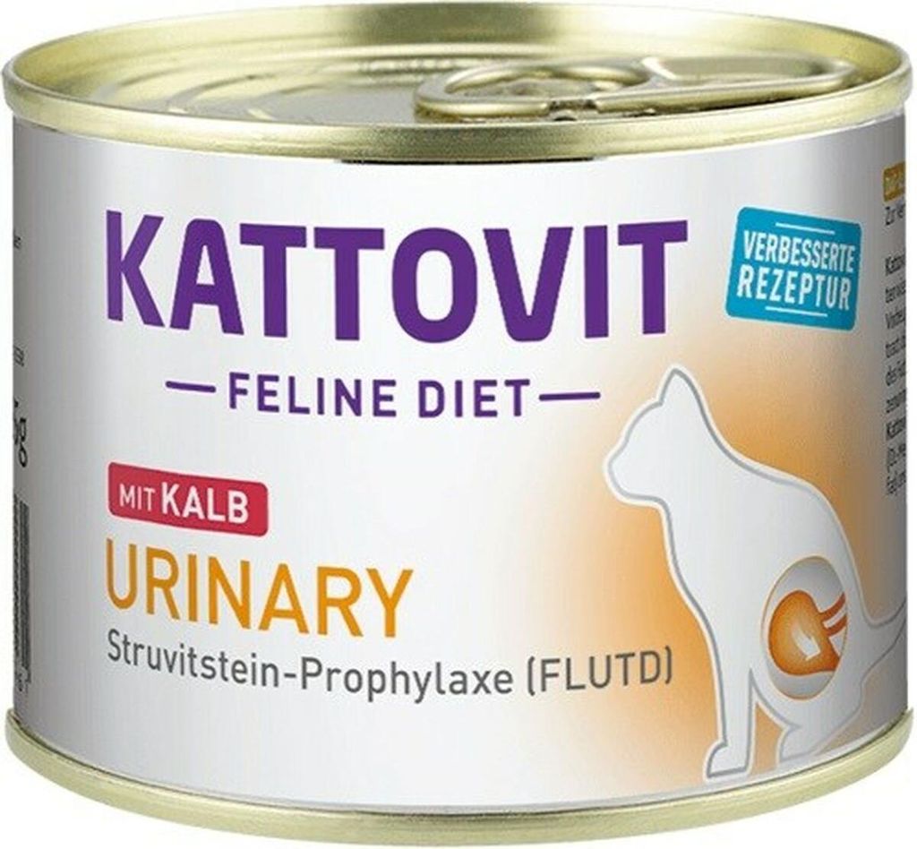 KATTOVIT Urinary Kalb 24x185g Spezialnahrung Katzen Produktbild 