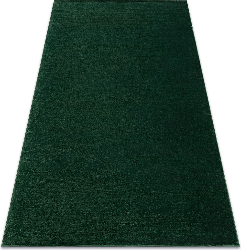 Teppich SOFTY glatt, einfarbig forest grün Grün 140x190 cm