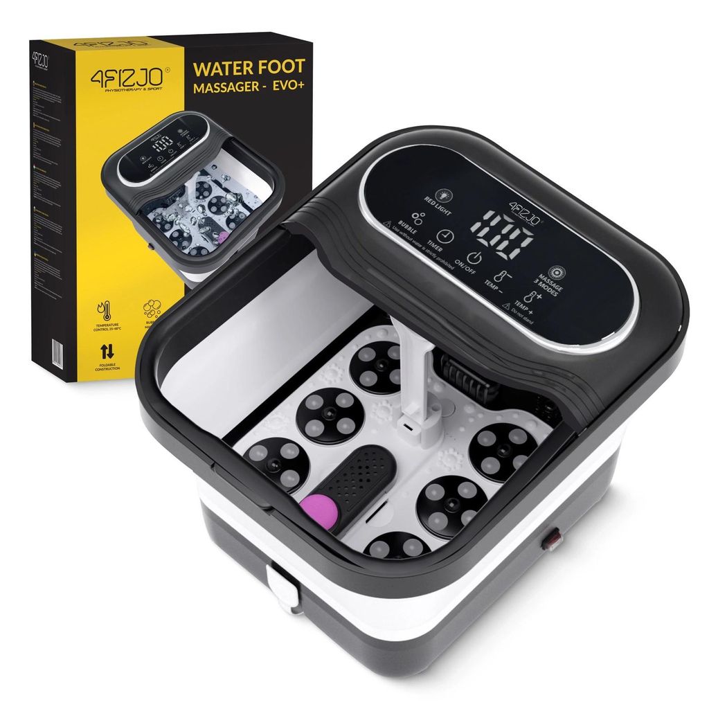 4FIZJO EVO+ Wasserfußmassage, Massage Rollen, Wärme, Produktbild 