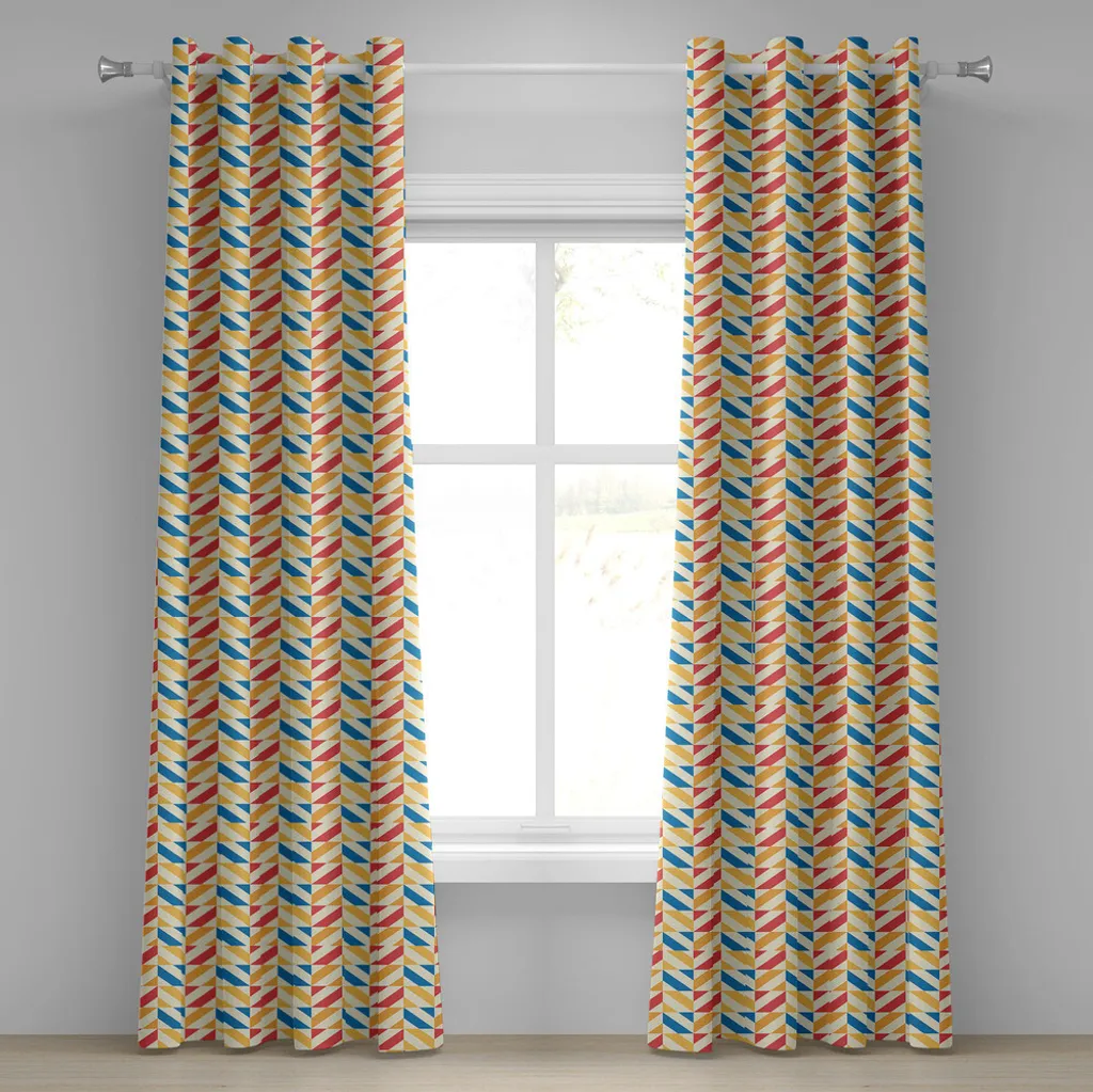 Tende ABAKUHAUS 280x245 Retrò | Tessuto Satinato con Occhielli