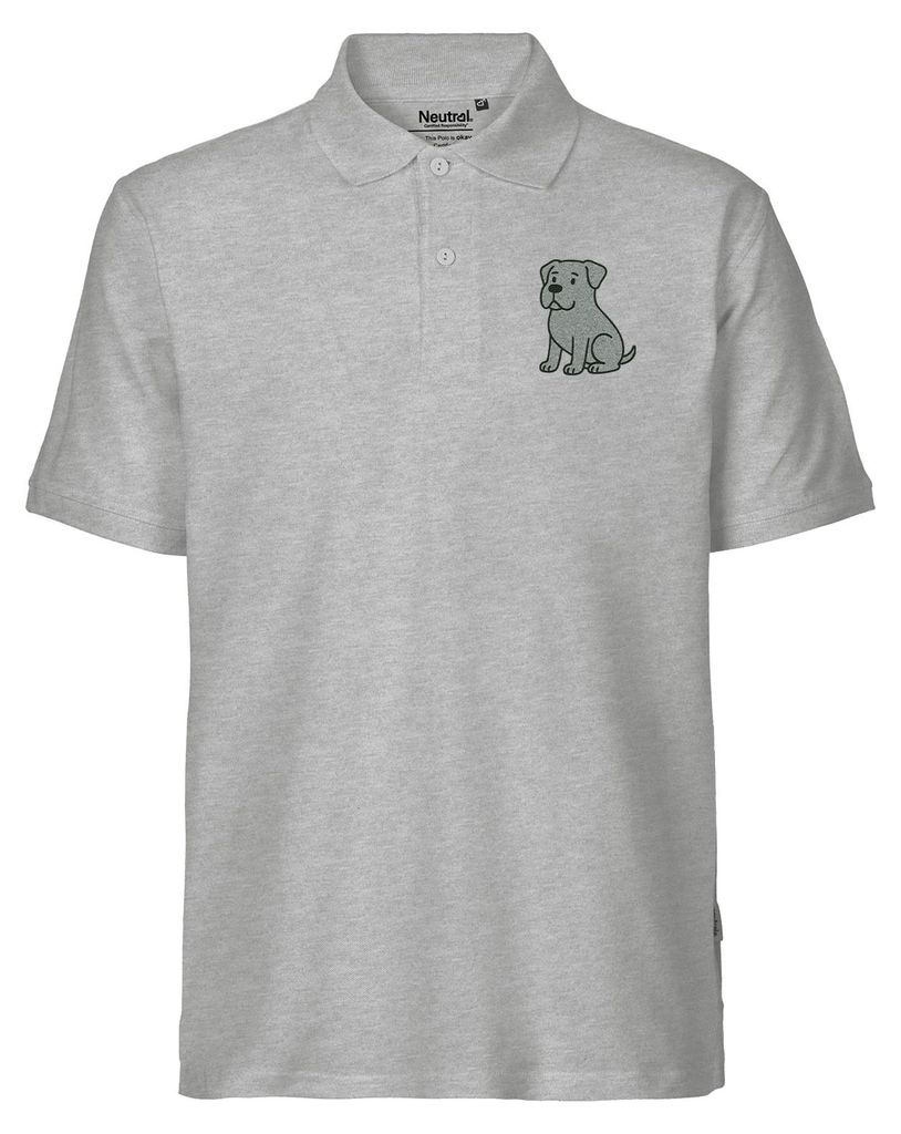 Huuraa Herren Polo Shirt Cane Corso Comic Corsi M Sport Grey Bio Baumwolle Fairtrade Poloshirt Geschenkidee