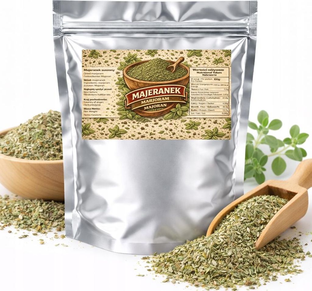 Marjoram essiccato - 100% naturale Premium, aroma fresco Immagine del prodotto 