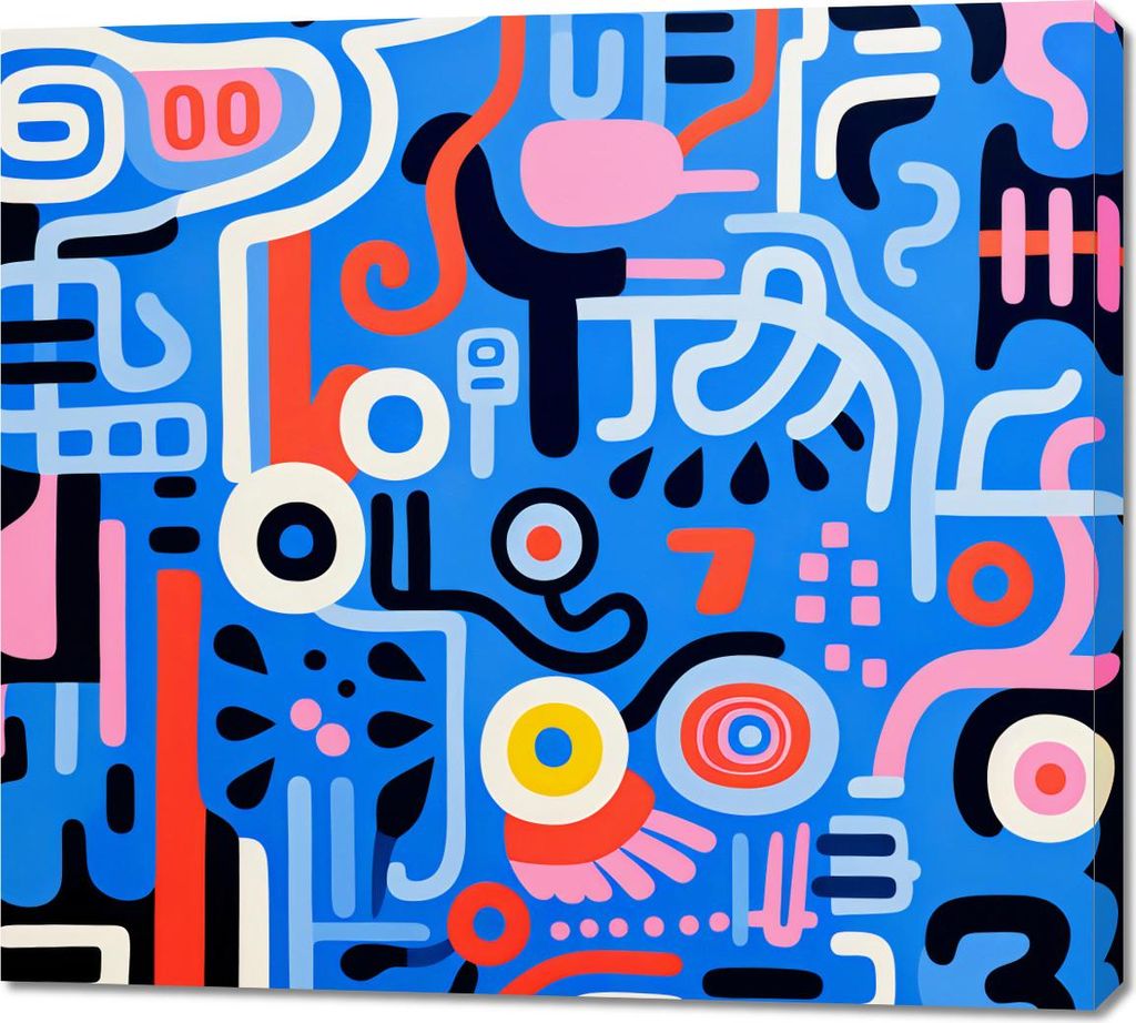 Bild 100x90cm Rhythmisches Echo