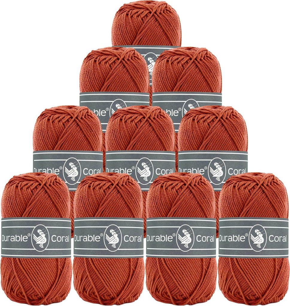 10x50g Strickgarn Häkelgarn Durable Coral 90 Farben Baumwollgarn Sommergarn