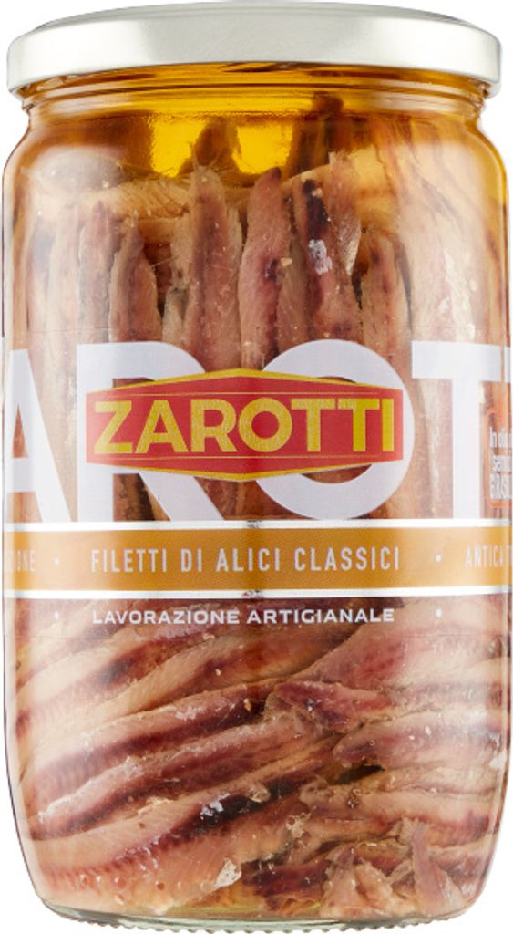 Filety z sardeli Filetti Di Alic 720g - Zarotti Zdjęcie produktu 