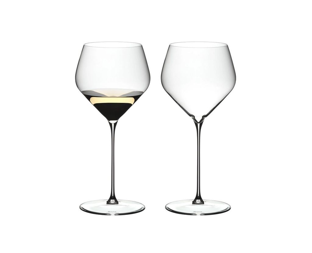 Riedel Vorteilset 4 x 2 Stück RIEDEL Veloce Chardonnay 6330/97 und 4 EKM Living Trinkhalme aus Edelstahl