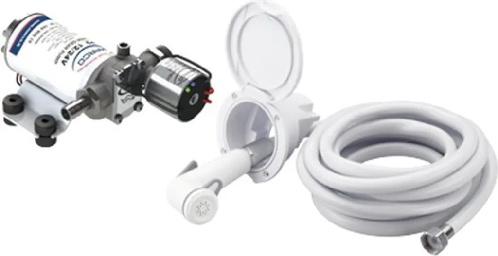 Système de distribution d'eau sous pression 12/24V MARCO PA2 pour bivouac