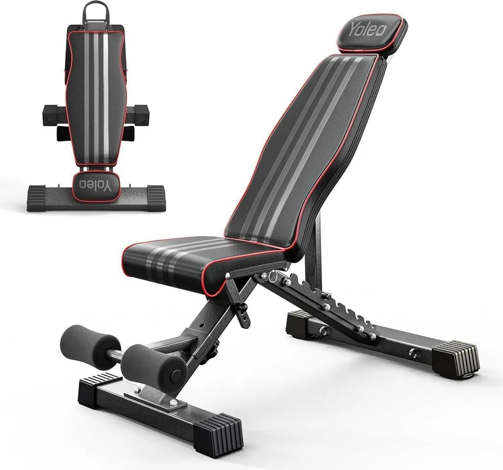 Banc de Musculation Pliable pour Home Gym Gain de Place et Charge 300kg