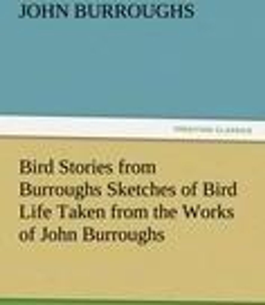 Bird Stories from Burroughs Sketches of Bird Life Taken from the Works of John Burroughs