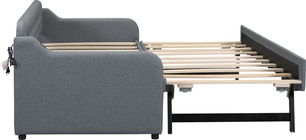 Łóżko rozkładane Merax 90x200cm/180x200cm, rozkładana sofa Zdjęcie produktu 11