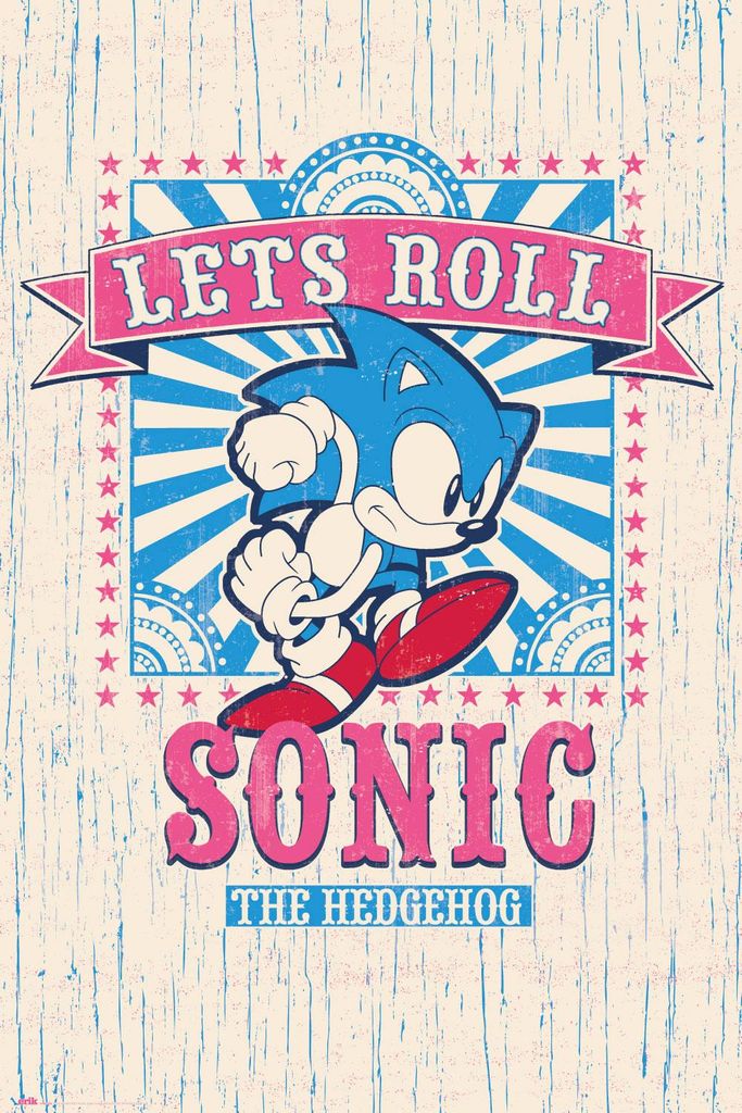 Poster Sonic Lets Roll 61x91.5cm