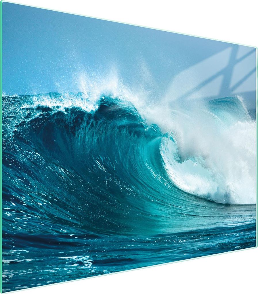 Glasschneidebrett 52x40 Welle