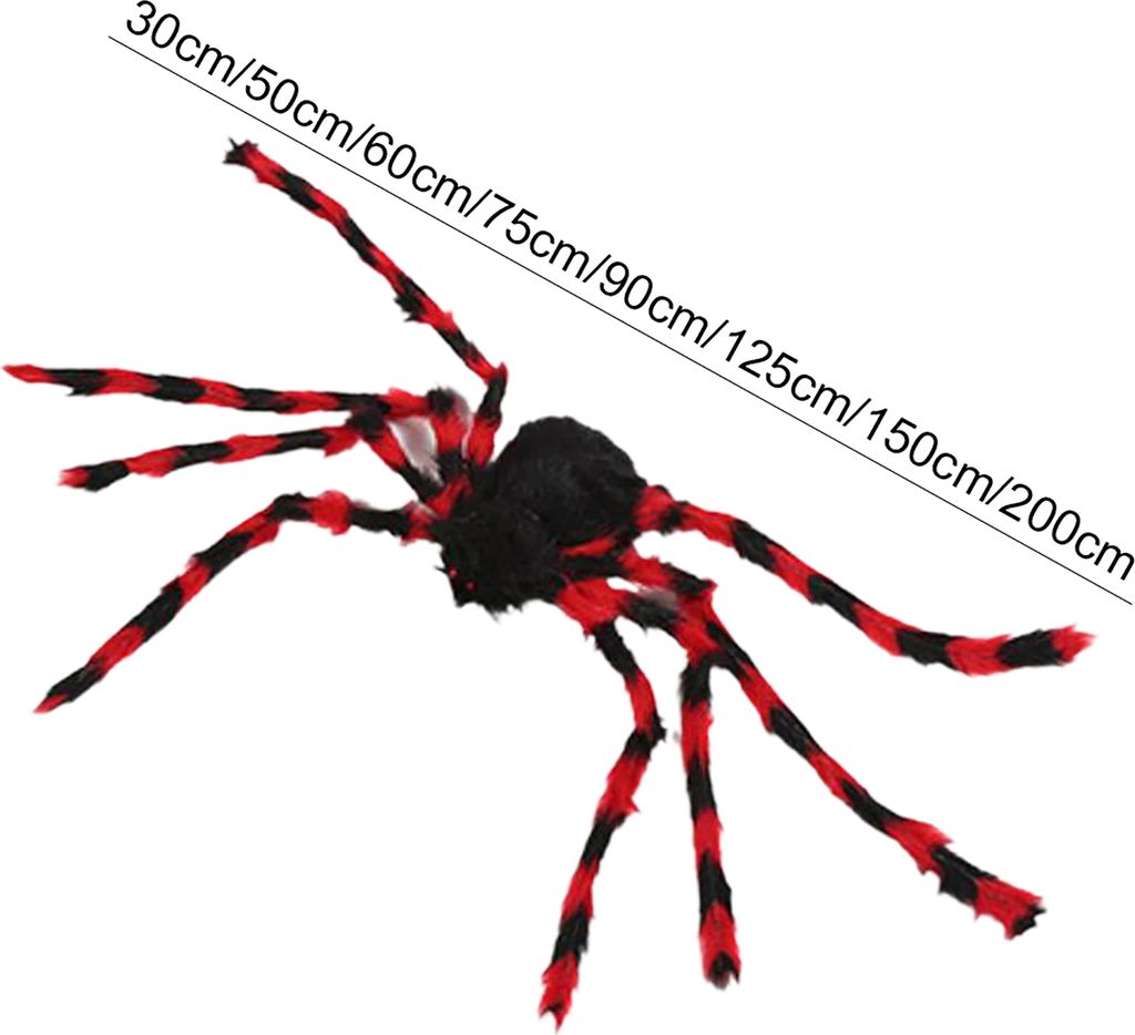 Simulationsspinne, dekorative lebensechte Plüsch-Streichspinne, lustiges Spielzeug, Halloween-Party-Dekoration