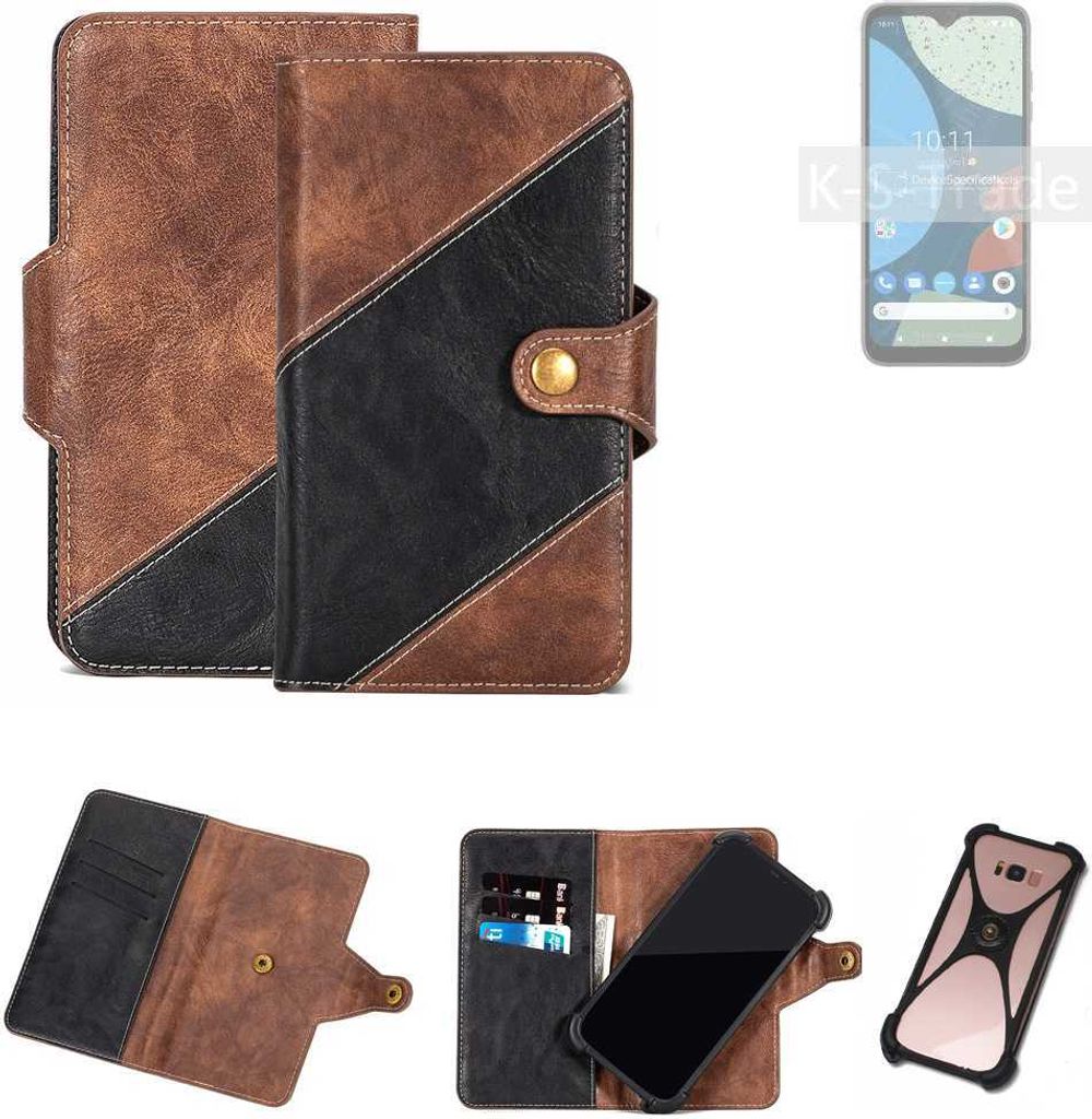 K-S-Trade Handyhülle Schutzhülle Bookstyle Case kompatibel mit Fairphone 4 Klapphülle Cover Hülle Schutztasche 1x