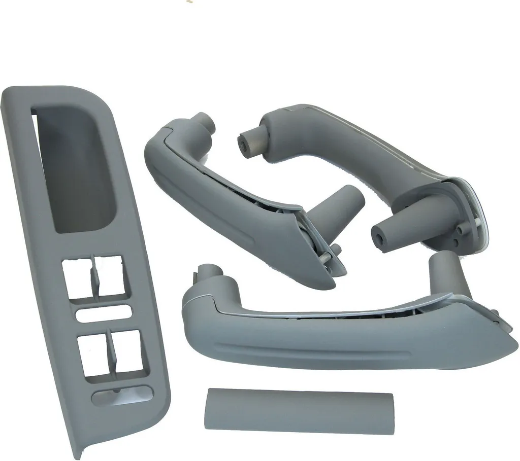 Poignée de porte grise anti-adhérente pour VW Golf 4 Bora - Set complet