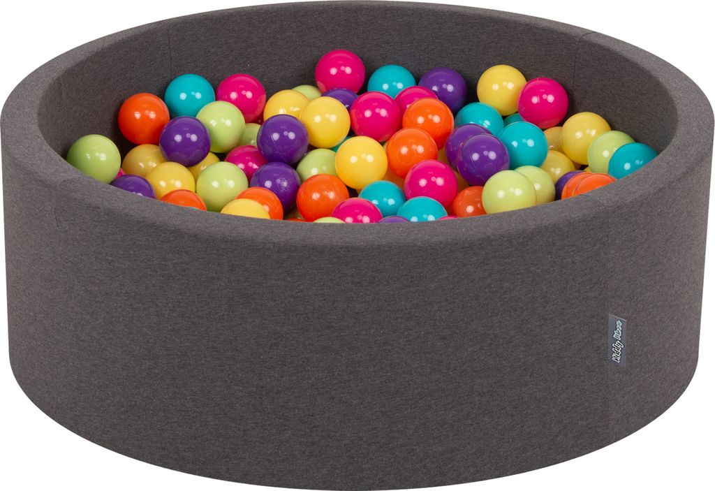 KiddyMoon 90x30cm/200 loptičiek ∅ 7cm Okrúhly Detské penové Obrázok produktu 