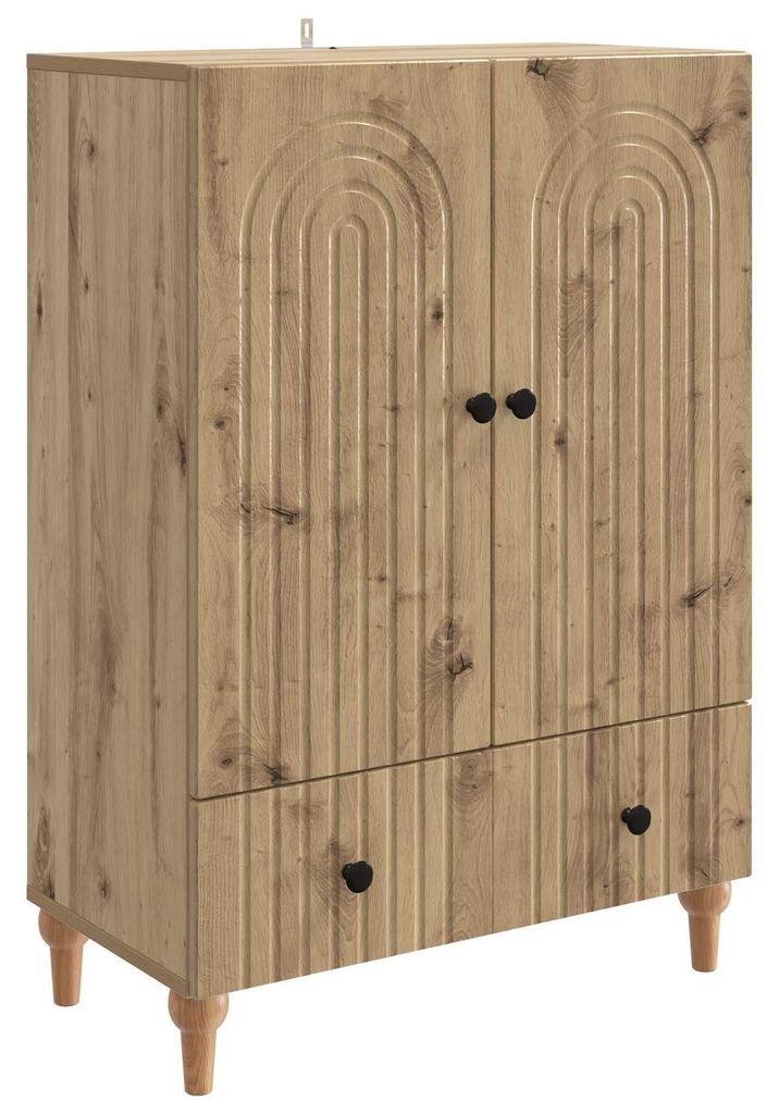 Sideboard Artisan-Eiche 66 x 34,5 x 95 cm Holzwerkstoff
