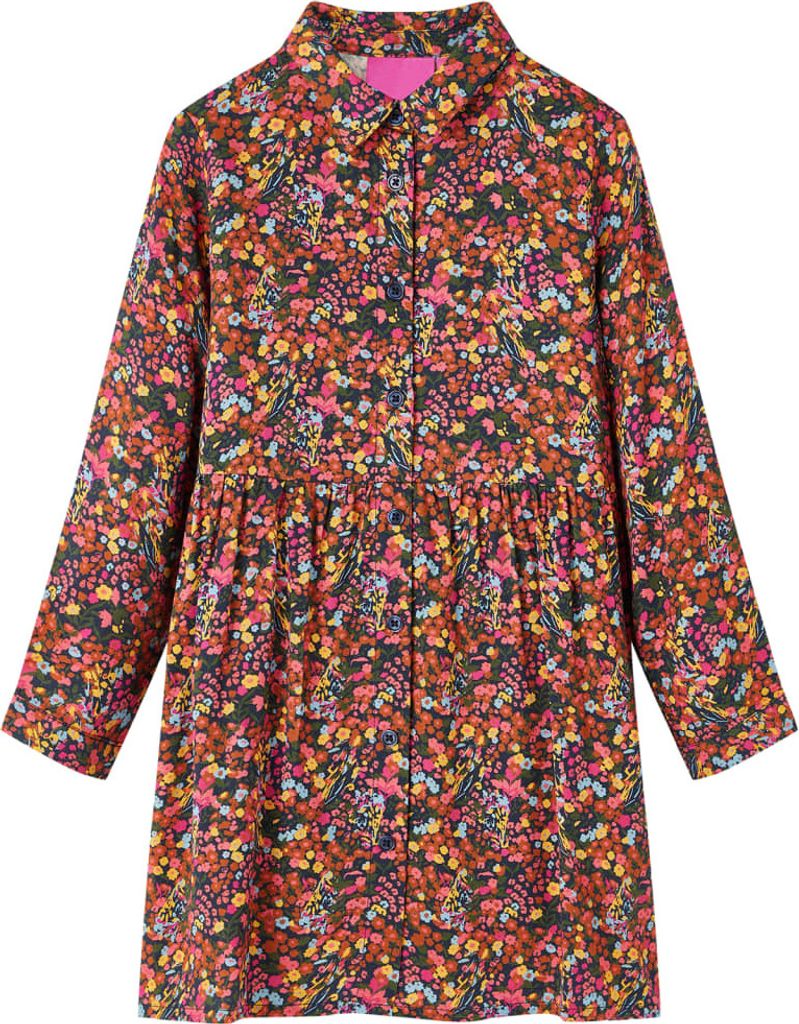 "Spring Sale"Kinderkleid - elegantes Design - mit Langen Ärmeln Mehrfarbig 140 NEU443703 - Babyregenbekleidung