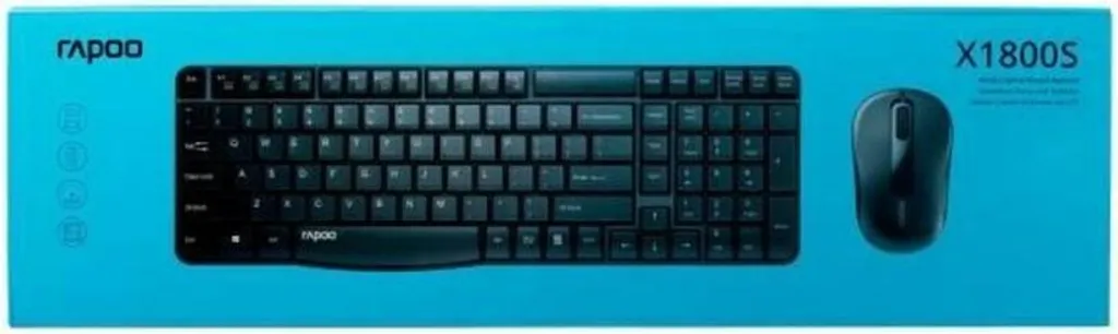 Pack Clavier et Souris Ergonomique Rapoo Combiné Périphérique USB Bureau - 2