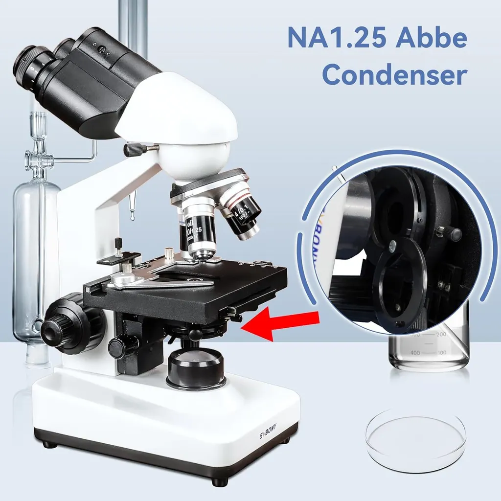 Microscope Svbony SM201 2500X : Vision Nette et Précision pour Labo LED - 7