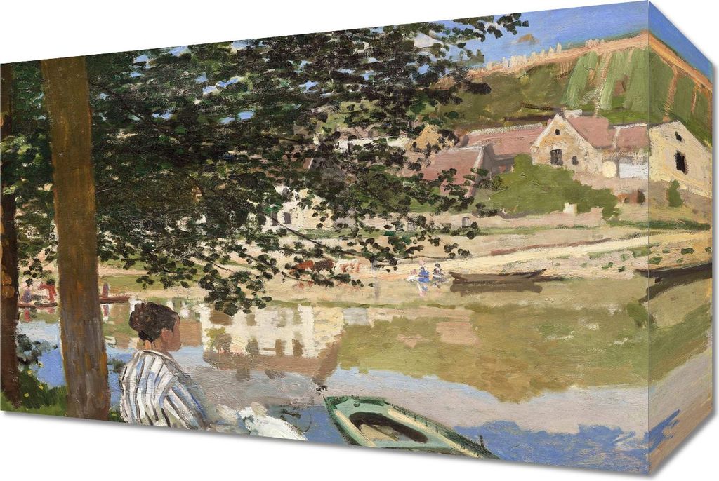 Bild 30x20cm An der Seine, Monet Vintage